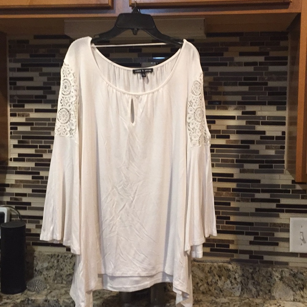 Women’s Cold Shoulder with 3/4” Bell Sleeve Tunic